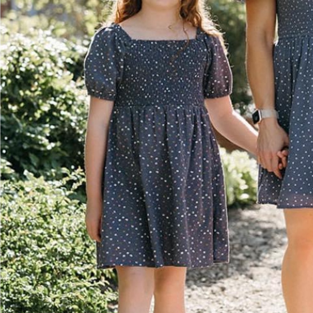 CAT & JACK Smocked Floral Dress